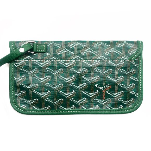 RARE Authentic Goyard Goyardine Saint Louis PM Green Shoulder Tote Bag & Pouch - Picture 13 of 15